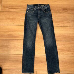 7 For All Mankind SLIMMY Dark Wash Jeans Straight leg stretch - 29